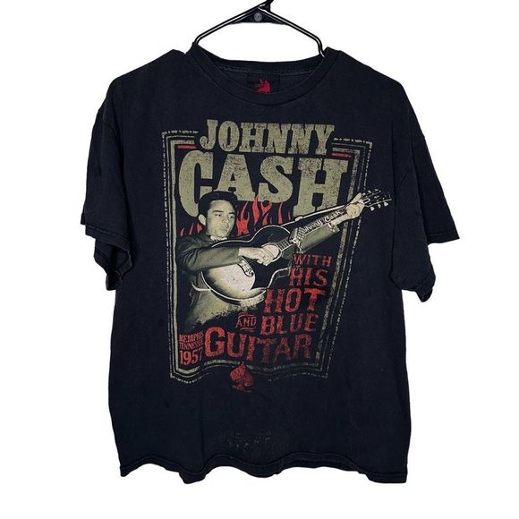 Vintage Johnny Cash Zion Rootswear T Shirt Large - Picture 1 of 5